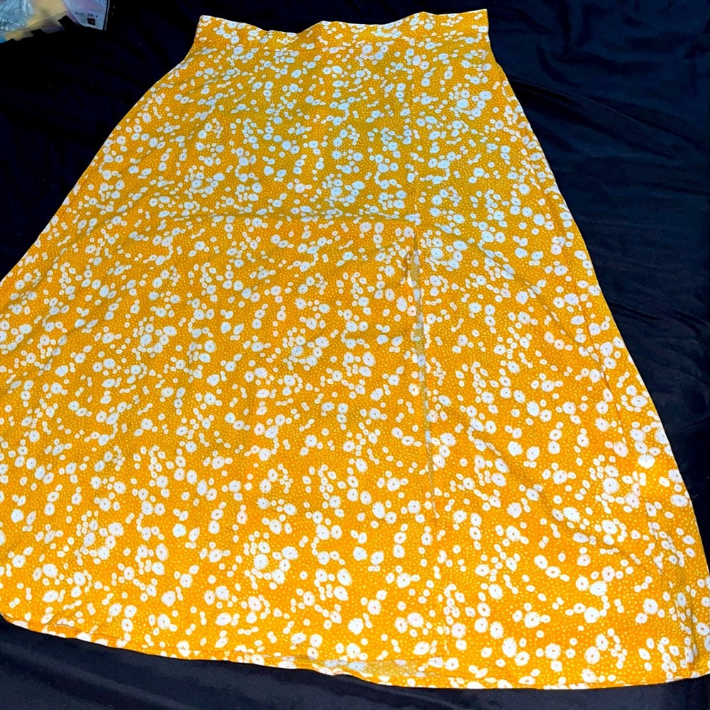 Yellow flower skirt